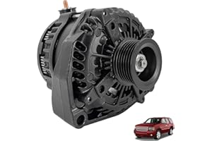 HonHuCo 15093928 Black 14 V High Output Alternator 300 AMP for 2007-2014 Chevy Silverado 1500 2500HD 3500HD and 2007-2014 Gmc Sierra Pickup Truck 15857608 15905871 25877026 15857608