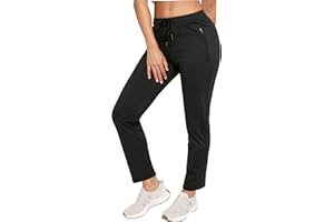 Cosmolle Women Golf Pants Lightweight Joggers Drawstring Pants Stretch Work Pants with Zipper Pockets for Athletic, Travel