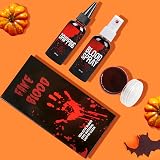 Ptesuply Fake Blood Set 60ml Spray 60ml Dripping 40ml Coagulated Gel view 6