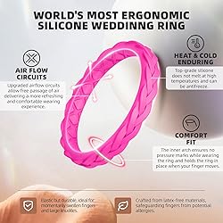 Egnaro Women's Rings Enhancers, Silicone Thin and
