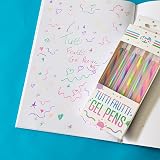 Tinc Tutti Frutti Gel Pens Set of 6 Multicolor Neon Ink view 2