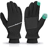 ihuan Winter Waterproof Gloves Ski for Women Men, Cold Weather Warm Thermal Touchscreen Snow Gloves for Running Cycling