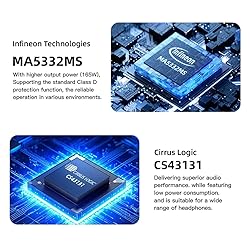 SMSL AO300 MA5332MS Class D Amplifier, 165Wx2 Power