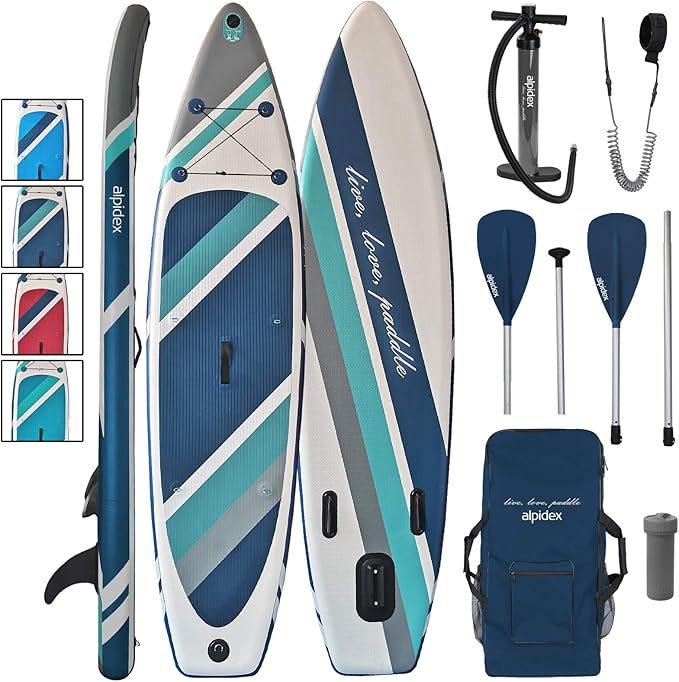 ALPIDEX Stand Up Paddle Set SUP 320 x 76 x 15 cm max.130 kg Aufblasbar