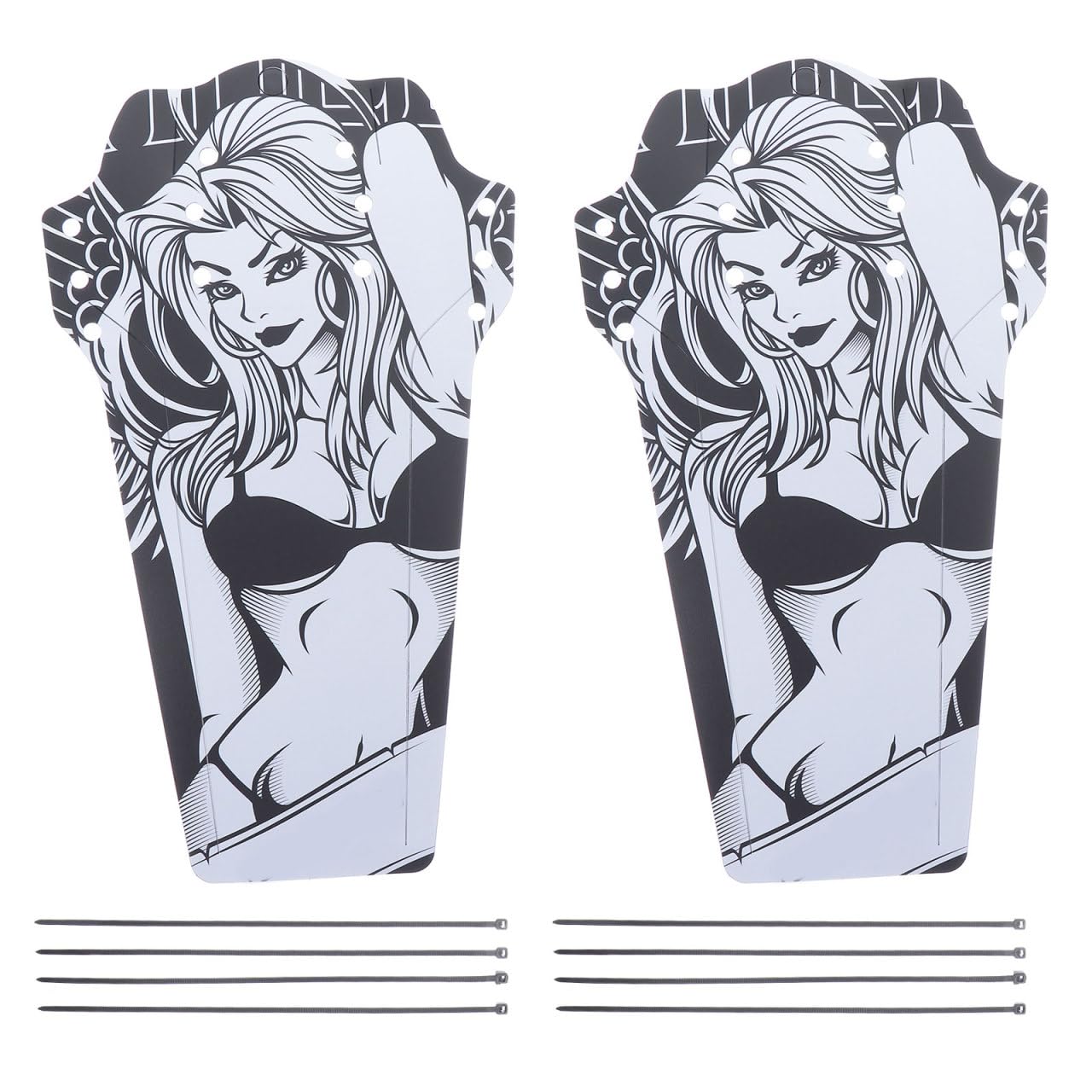 1 Set Bicycle Universal Mud Flaps Carbon Fiber Bike Dirt Bikes Mtb Mud Flap Mudkip Cycling Bike Pp5 Bike Mud Guards Mudguards for Bike Front Bike Mudguard Set