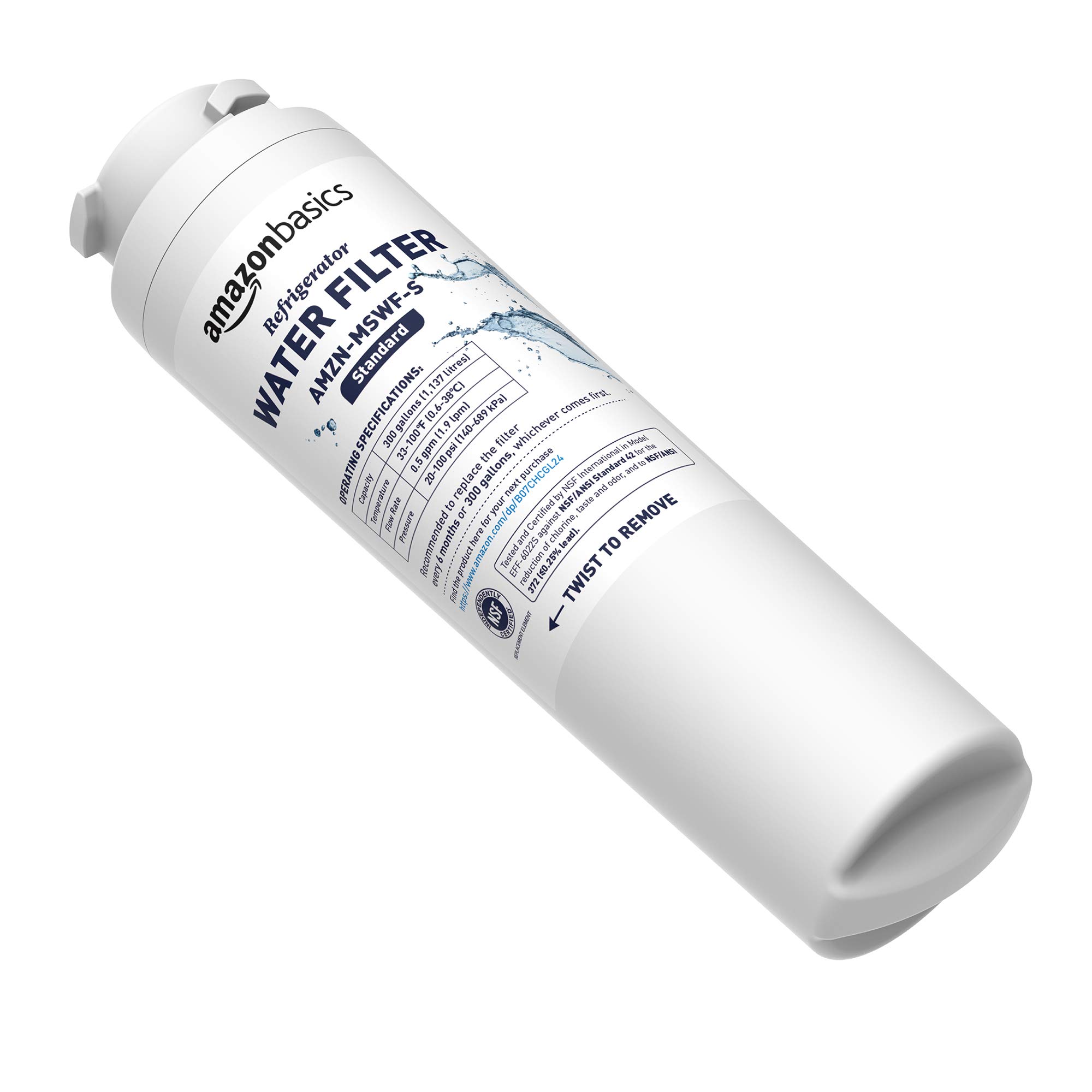 AmazonBasics Replacement GE MSWF Refrigerator Water Filter