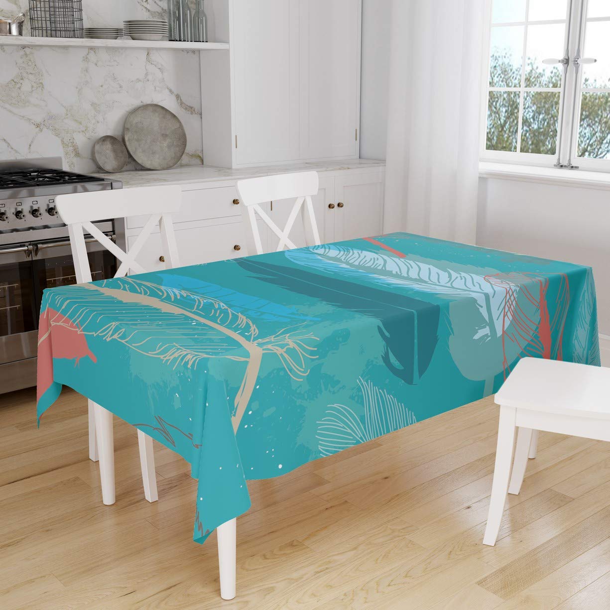 Bonamaison Kitchen Decoration, Tablecloth, 140cm x 160cm - Designed and Manufactured in Turkey