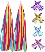 PLATT Kid's Bicycle Handlebar Streamers Colorful Ribbons Tassel 1Pair view 1