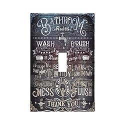 Xuejiaku Decorative Switch Plate Covers Bathroom