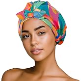 Grace &amp; Company Waterproof Shower Cap for Women &ndash; Birds Of Paradise | Reusable Shower Cap for Long Hair &bull; Preserves Blowouts, Keeps Hair Dry &amp; Helps Reduce Frizz