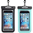 Universal Waterproof Case,Waterproof Phone Pouch Compatible for iPhone 12 Pro 11 Pro Max XS Max XR X 8 7 Samsung Galaxy s10/s
