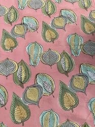 Ridhi Salmon Pink 100% Cotton Round 110 Tablecloth