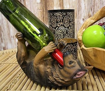 Tabletop Wine Racks Decorative Labrador Retriever Wine Bottle