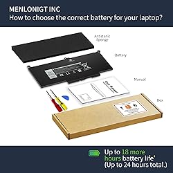 7480 F3YGT 2X39G 60WH Laptop Battery for Dell