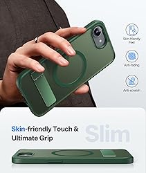 SIXBOX Magnetic for iPhone 16e Case, Built-in Stand