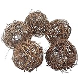 Willow Branch Rattan Ball Chew Toys for Small Animals Rabbits Guinea Pigs Chinchillas Pet Rats 5Pcs