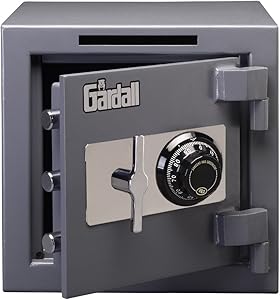 Gardall LCS1414-G-C w Slotted Commercial Light Duty Safe with Mechanical Combination Lock, Grey