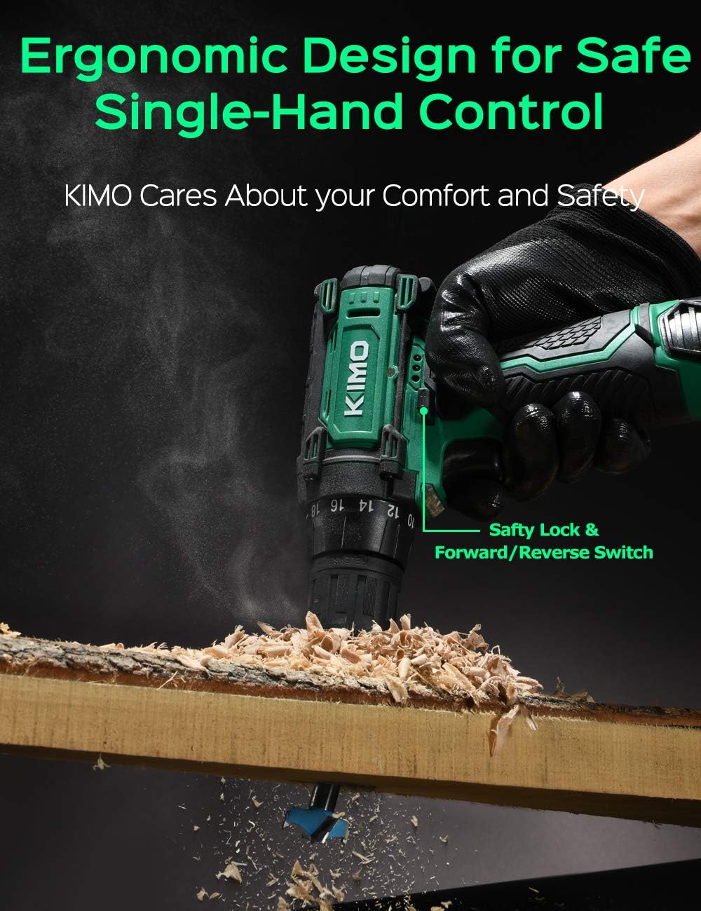 Cordless Drill/Driver Kit, 48pcs Drill Set w/Lithium-Ion Battery Brushes Tape Measure - 12V Max Drill 280 In-lb Torque, 18+1 Metal Clutch, 3/8" Keyless Chuck, Built-in LED - Wood Bricks Walls Metal: Home Improvement