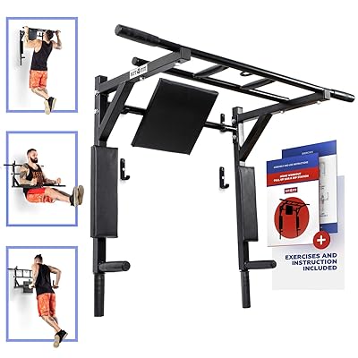 I-Wall Mounted Pull Up Bar kunye neSitishi seDiphu esine-Vertical Knee Phakamisa isitishi seDiphu yeeNdawo zokuHlala kwiKhaya Izixhobo zokuzivocavoca zamadoda oMfazi kunye naBantwana abaKhulu ngokuSebenza kunye nokuPhila