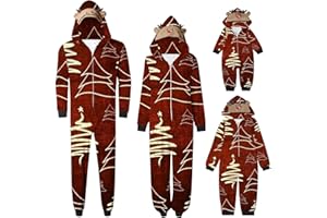 Lpmadey Christmas Family Pajamas Matching Sets Onesie Holiday Jumpsuit Pjs Set Xmas Tree Graphic Clothes Cozy Elk Homewear 01