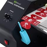 U.S. Solid Automatic Label Dispenser Rolls Fanfold Transparent Opaque 1-3" Core view 4