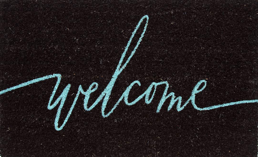 Coco&Coir Natural Coir | Non-Slip | Thick Coir | Premium Quality | Rubber Backed | Eco-Friendly | Indoor | Outdoor | Heavy Duty | Entrance Door Mat | 45 x 75 cm (Neon Life)