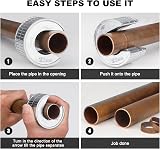 HAUTMEC Copper Pipe Cutter Twin Pack 15mm 22mm Auto Tighten with 2 Wheels view 6