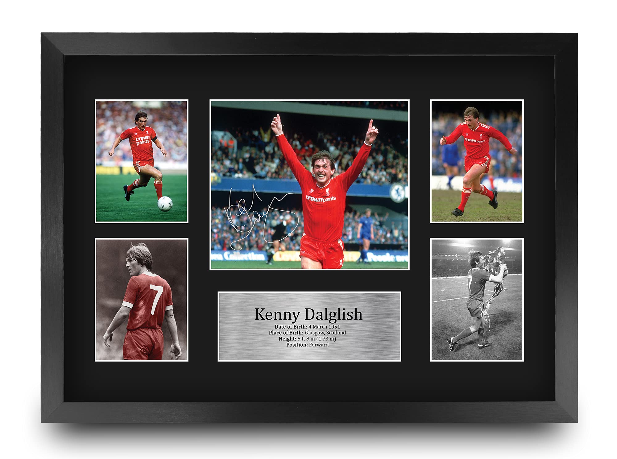HWC Trading FR A3 Kenny Dalglish Liverpool Printed Memorabilia Signed Autograph Photograph Display for Football Fans and Supporters - A3 Framed