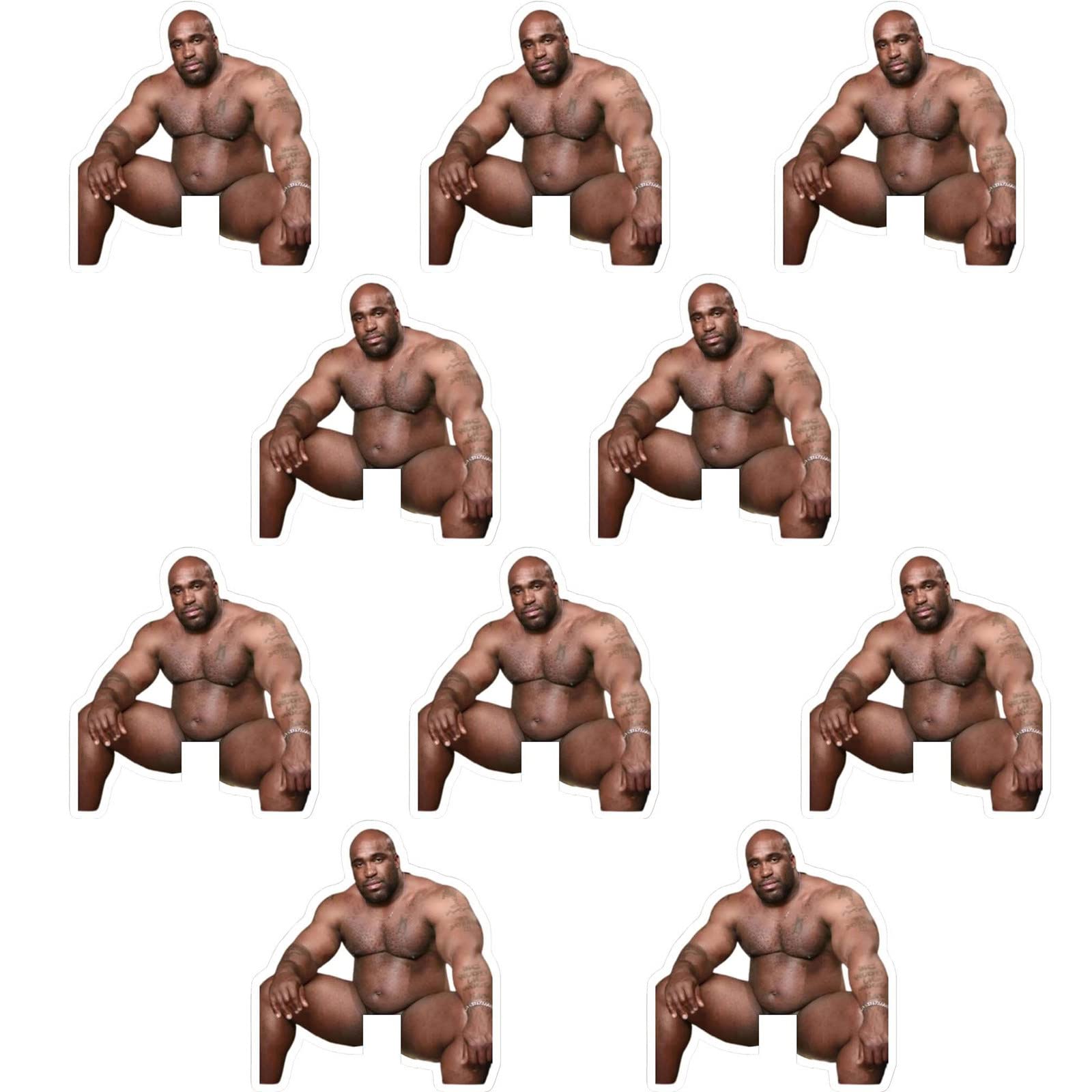 Photo 1 of 10pcs Funny Barry Wood Light Switch Sticker Decals, Waterproof Vinyl Prank Joking Wall Stickers for Living Room, Car, Laptop Skins, Skateboard, Computer, Tumblers, Phone, Bumper (10Pcs)