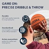 Hudora Basketball Size 7 Orange Uninflated Rubber Indoor Outdoor Grippy view 3