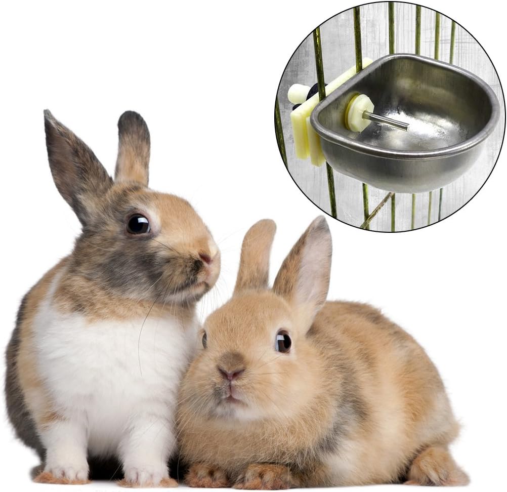 Hacloser Automatic Rabbit Drinker Water Feeder Fix Bowl Stainless Steel T Joint Equipment