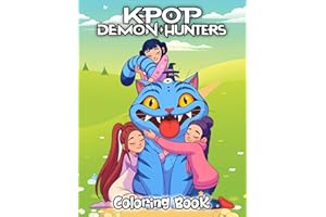 k-pop Hunters Coloring Book: 110 Fun Pages, Idol Inspired Fantasy Art, Large 8.5 x 11 in for Teens & Adults