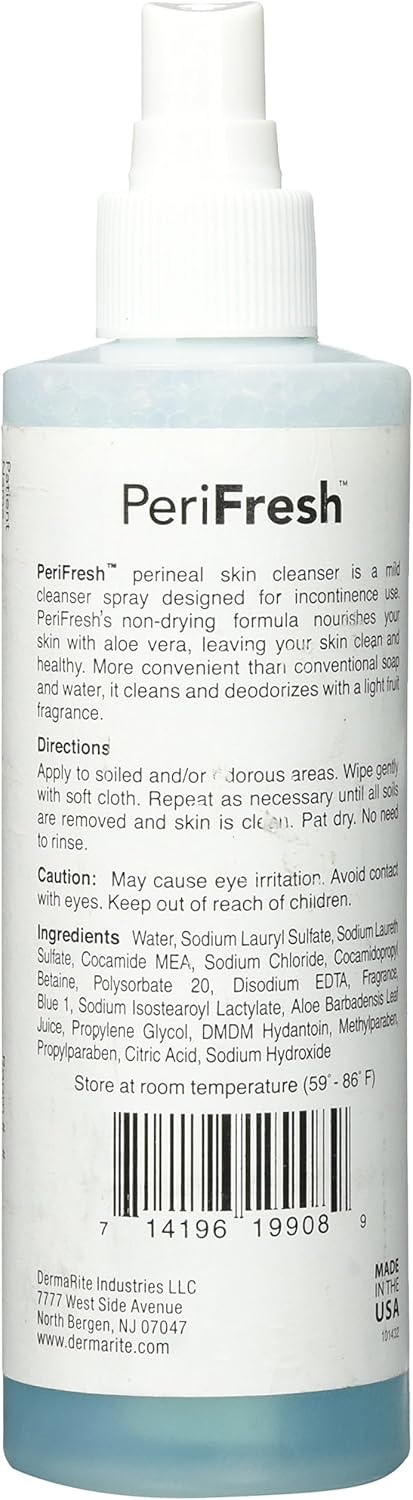 DermaRite Perifresh No-Rinse Perineal Cleanser Spray Bottle, 7.5 oz.: Health & Personal Care