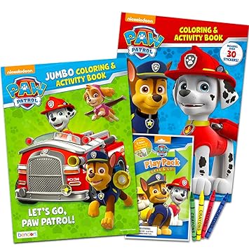 Buy Paw Patrol Coloring Book Super Set 2 Coloring And Activity Books Over 30 Stickers And Jumbo Toddler Paw Patrol Crayons Online At Low Prices In India Amazon In