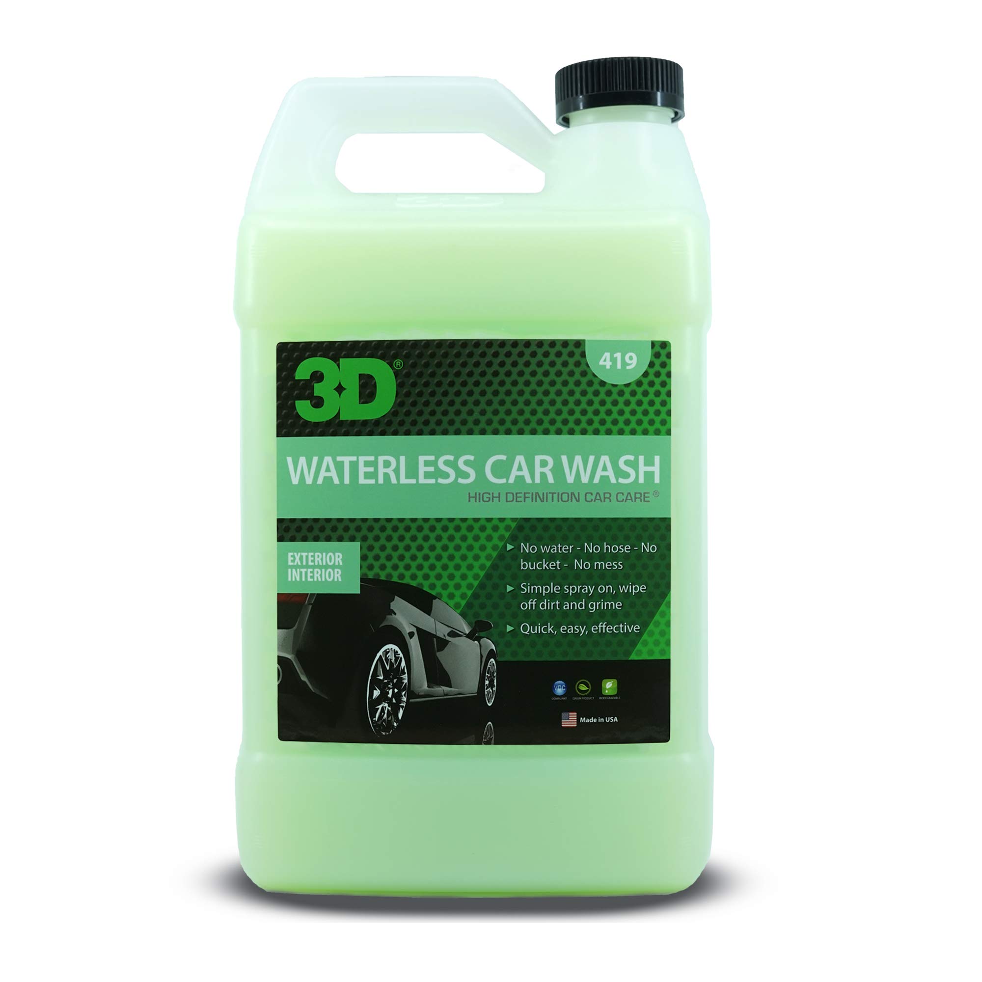 3D Waterless Car Wash Bigodegradable Quick No Soap or