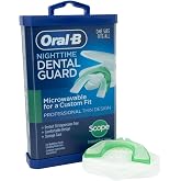 Oral-B Mouth Guard for Grinding Teeth at Night - Nighttime Dental Guard &ndash; Moldable Night Guard with Scope Mint Flavor &ndash; Less Than 3-Minutes for Custom Teeth Protection