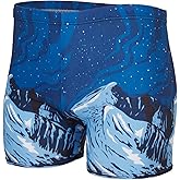 KANAV Men's Athletic Swim Jammers Quick Dry Square Leg Swimsuit for Men Drag Suits for Swimming Training Racing Swim Briefs