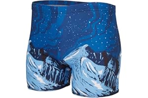 KANAV Men's Athletic Swim Jammers Quick Dry Square Leg Swimsuit for Men Drag Suits for Swimming Training Racing Swim Briefs