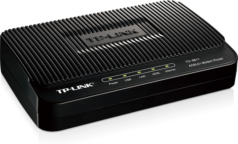 TP-Link TD-8817 ADSL2+ Wireless Wi-Fi Fast Ethernet USB Modem Router