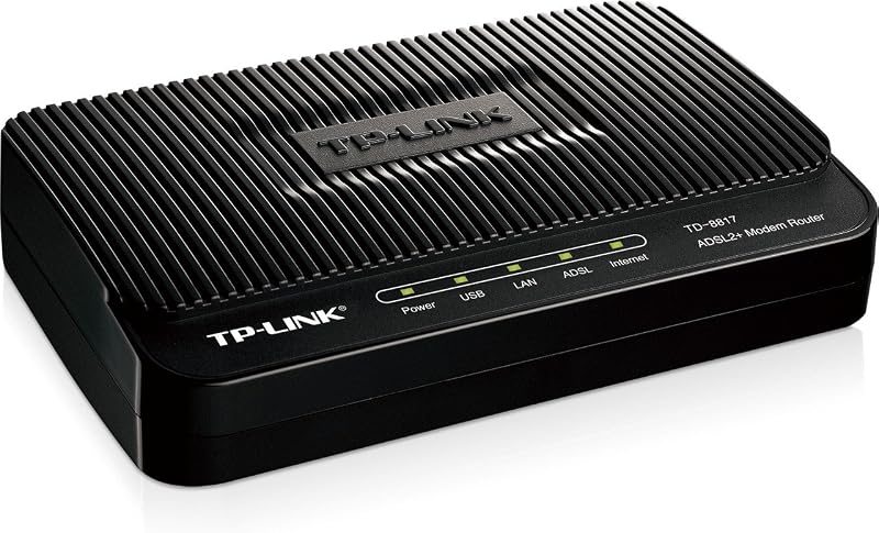 TP-Link TD-8817 ADSL2+ Wireless Wi-Fi Fast Ethernet USB Modem Router