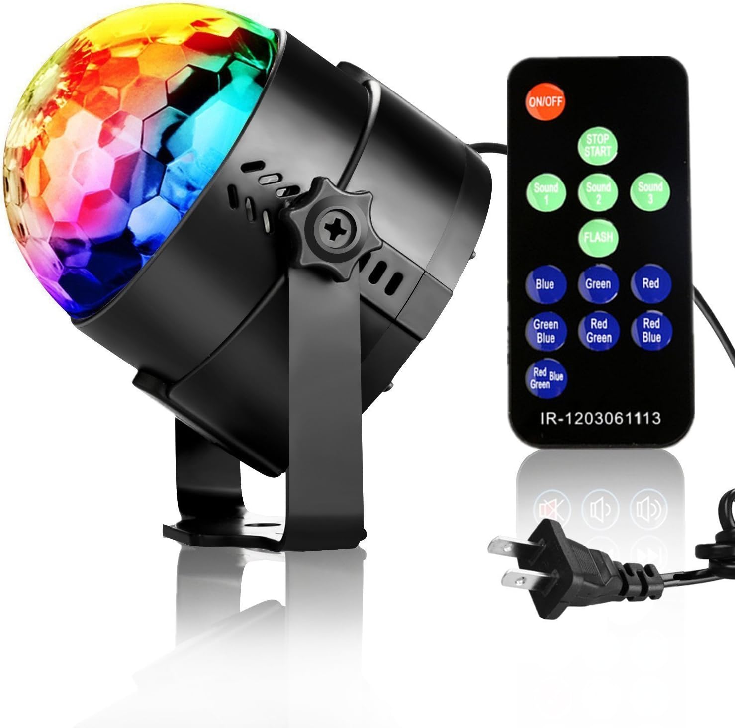 NIUBIER Disco Ball Party Decorations Disco lights with Remote Control Music Actived Ocean Wave Lighting Effect LED balls for kids lightshow for Birthday,Club,Wedding,Karaoke Machine
