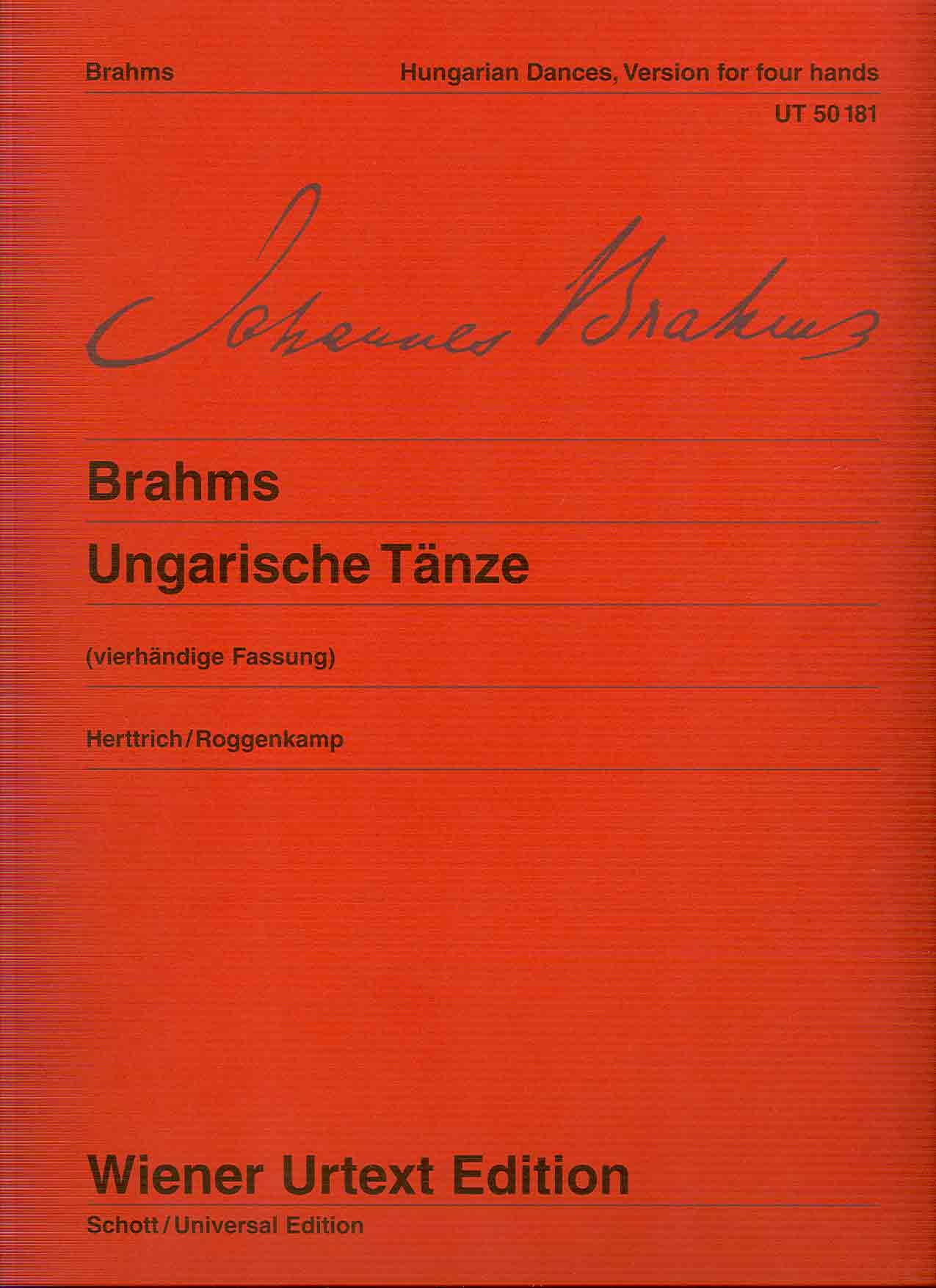Hungarian Dances Version for Piano Duet (one piano four hands)