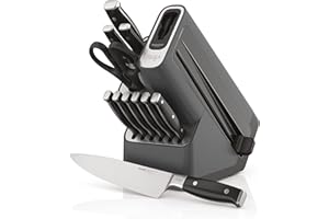 Ninja K32012 Foodi NeverDull Premium Knife System, 12 Piece Knife Block Set, Stainless Steel/Black