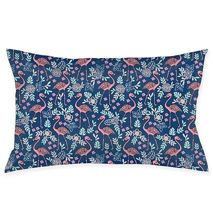 Amazon Com Flamingo Flower Navy Blue Botanical Bedroom