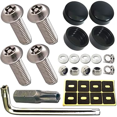 4PC POLISHED ANODIZED LICENSE PLATE BOLTS 4PCS FOR 10MM BOLT CAR/TRUCK/SUV D4 4PC POLISHED ANODIZED LICENSE PLATE BOLTS 4PCS FOR 10MM BOLT CAR/TRUCK/SUV D4