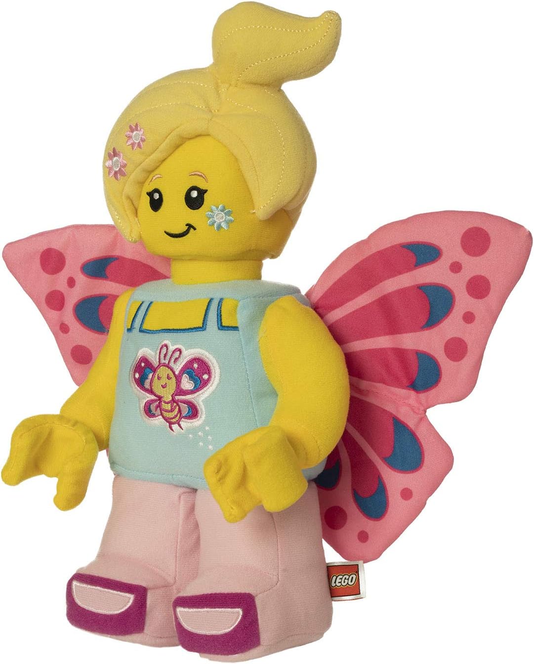 LEGO Minifigure Butterfly Girl with Flowers 30.48cm Plush Character - Image 3
