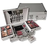 Maleta Prata com Kit de Maquiagem - Fenzza