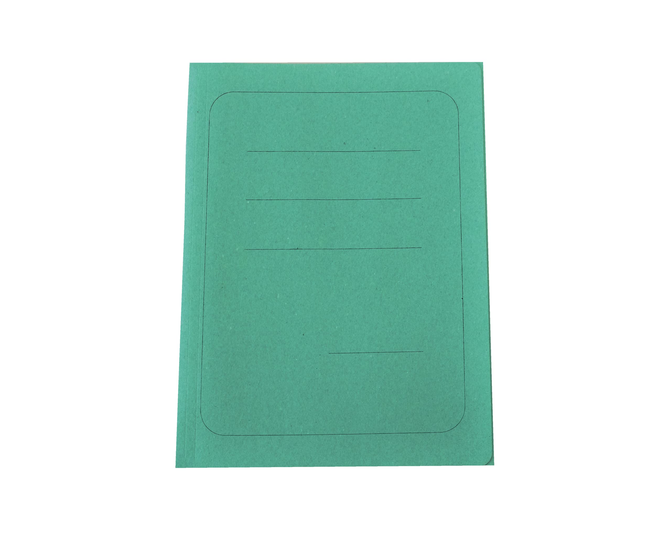 Alevar Folder with 3 Flaps with Manilla Cardboard Print, 200 g, 100% Recycled Paper, Size 25 x 33 cm, Green, Pack of 50