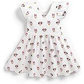 monica + andy Short Sleeve Let's Dance Dress, Organic Cotton Playwear Clothes for Girls, Kids, Toddler & Infant Sizes