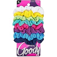 Goody Women's Hair Ouchless Jersey Variety Scrunchies, 8 Count